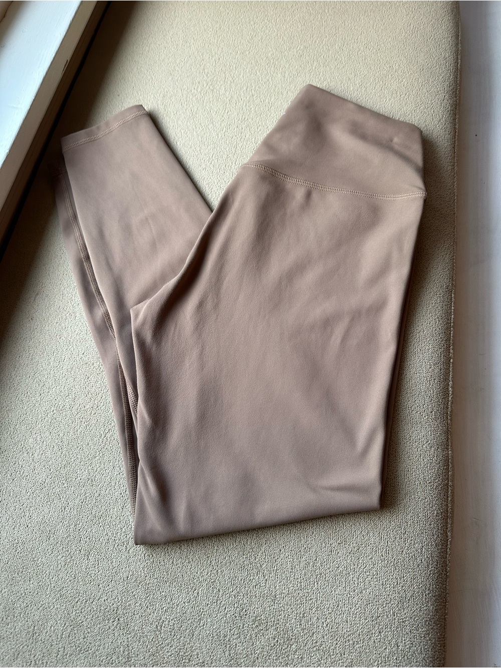ZYIA High-Rise Confluence Leggings in Taupe